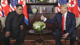 Historický summit KLDR-USA zahájilo potřesení rukou dvou osobností: Amerického prezidenta Donalda Trumpa a severokorejského vůdce Kim Čong-una.