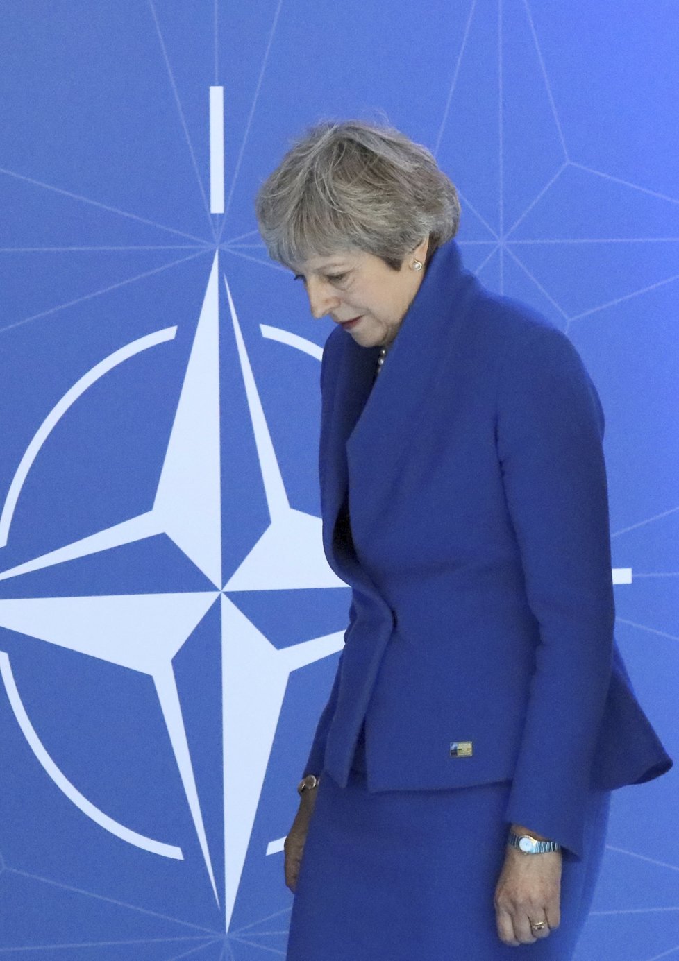 Britská premiérka Theresa Mayová na summitu NATO v Bruselu