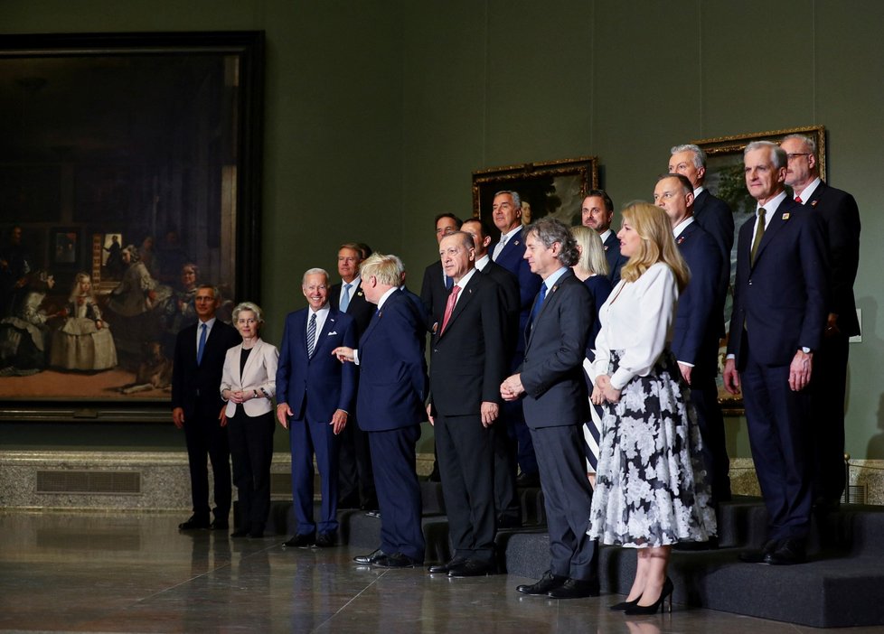 Zuzana Čaputová a další lídři na Summitu NATO. (29. 6. 2022)