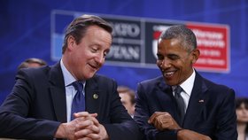Summit NATO ve Varšavě: David Cameron s Barackem Obamou