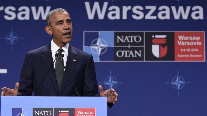 Summit NATO ve Varšavě. Americký prezident Barack Obama