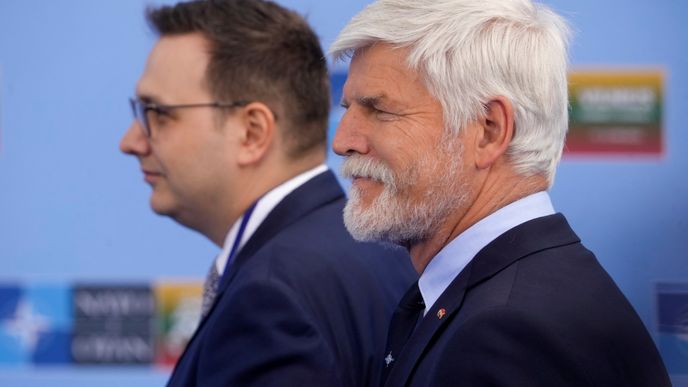 Jan Lipavský a Petr Pavel na summitu NATO (11. 7. 2023).