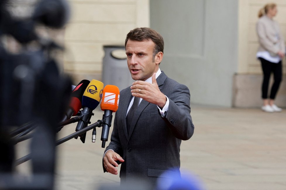 Supersummit v Praze: Francouzský prezident Emmanuel Macron.