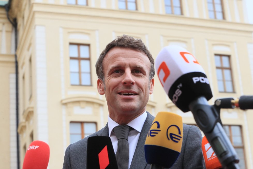Supersummit v Praze: Francouzský prezident Emmanuel Macron.