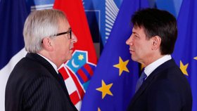 Jean-Claude Juncker  a Giuseppe Conte
