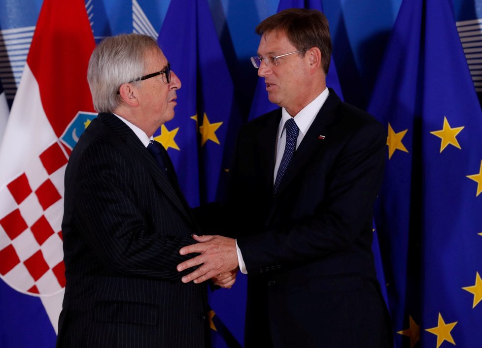 Jean Claude Juncker  a Miro Cerar