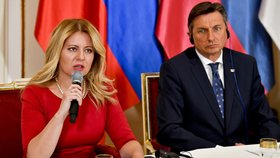 Summit V4 v Lánech: Zuzana Čaputová a Borut Pahor