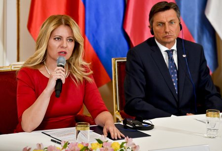Summit V4 v Lánech: Zuzana Čaputová a Borut Pahor