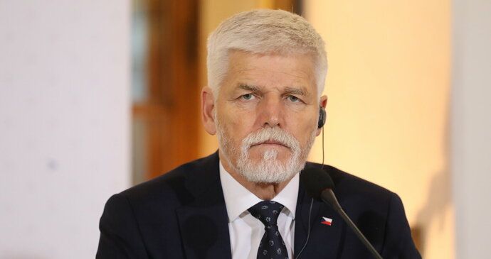 Petr Pavel na summitu prezidentů V4 v Praze (22. 11. 2023)