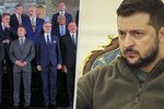 Ukrajinský prezident Volodymyr Zelenskyj se na dálku připojil k supersummitu na Hradě (6. 10. 2022).