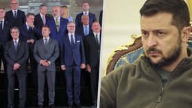 Ukrajinský prezident Volodymyr Zelenskyj se na dálku připojil k supersummitu na Hradě (6.10.2022)