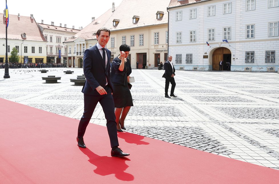 Summit EU v rumunském Sibiu: Sebastian Kurz (9.5.2019)