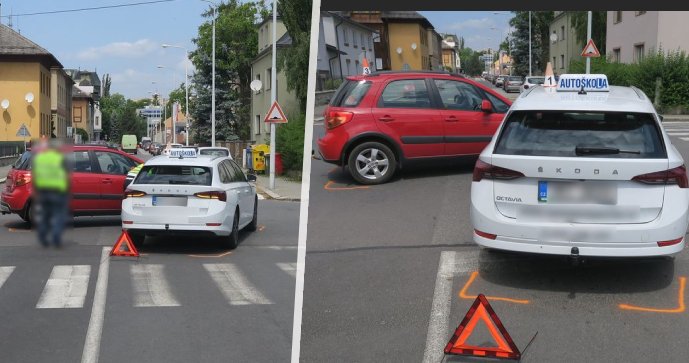 Nemá ještě řidičák a už přišel o body: Nehoda žáka autoškoly vzbudila vášnivé diskuze