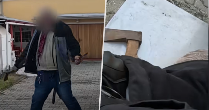 Policie zneškodnila opilce se sekerou na Šumpersku