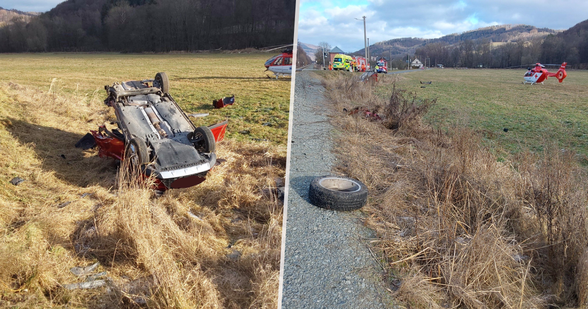 Šumperk: Un grave accidente paralizó el tráfico en Šumperk y se bajaron 65 personas