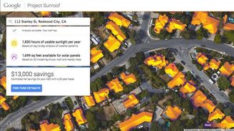 Projekt Sunroof spočítá, jestli se vám vyplatí mít solární panely na střeše Projekt Sunroof spočítá, jestli se vám vyplatí mít solární panely na střeše
