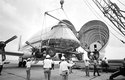 Super Guppy při přepravě kosmické lodě Apollo 11