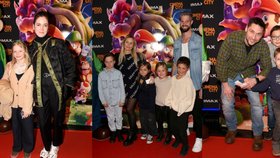 Hrdina Super Mario přitáhl do kin děti slavných: Písařík se syny, Karla z Ulice s dcerou a hokejista Salák se svou smečkou 