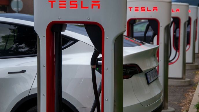 Supercharger Tesla.