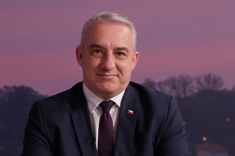 Kandidát na prezidenta a odborář Josef Středula ve studiu Blesk (3. 1. 2022)