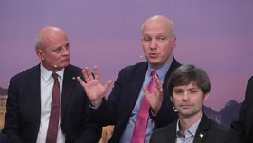 Superdebata prezidentských kandidátů: Michal Horáček, Pavel Fischer a Marek Hilšer