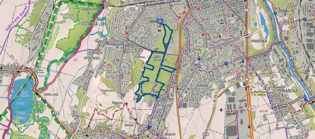 Mapa tratě: Superlife Columbia razovitý závod