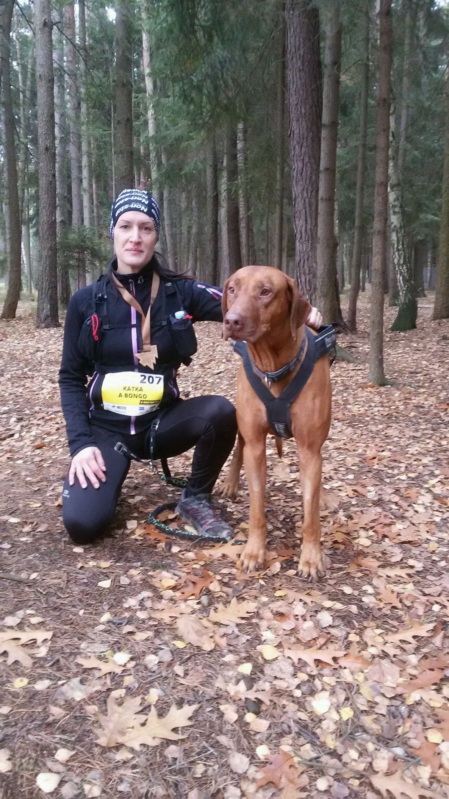 Kateřina Novotná - Forest Race 2016 - dogrunning s Bonýskem 3. místo