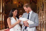 Meghan, Harry a Archie.