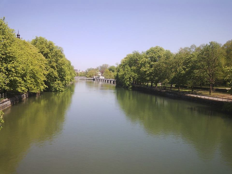 Řeka Isar poblíž Deutsches Musea