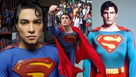 Filipínský mladík se snaží vypadat jako kopie herce Christophera Reeva, který byl představitelem superhrdiny Supermana.