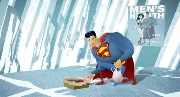 Superman zase jednou zachraňuje svět, ale ouha! Co s "dárečkem"?