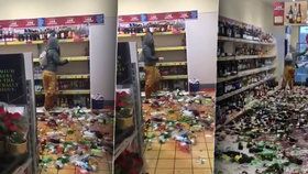 Rozzuřená žena rozbila 500 lahví chlastu v supermarketu: Škoda je skoro 3 miliony