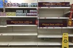 Prázdné regály v supermarketech ve Velké Británii (22. 7. 2021)
