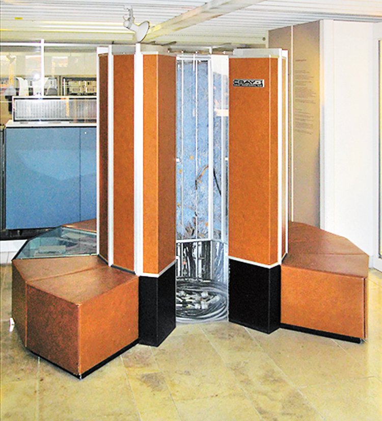 První superpočítač Cray-1 z roku 1975