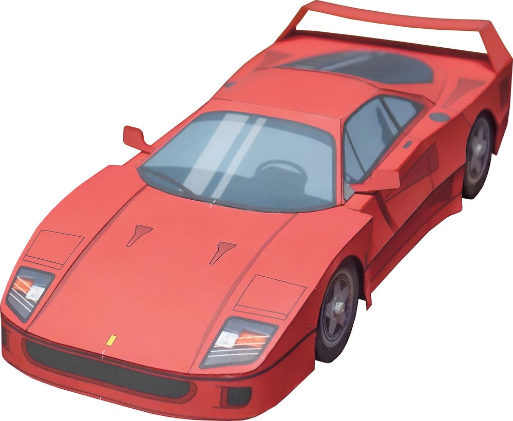 Vystřihovánka supersportu Ferrari F40