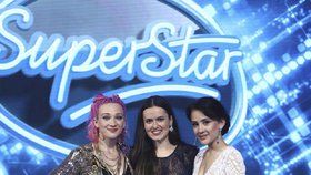 SuperStar - finálová trojka (Tereza, Karmen, Eliška - vpravo)