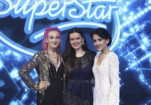 SuperStar - finálová trojka (Tereza, Karmen, Eliška - vpravo)