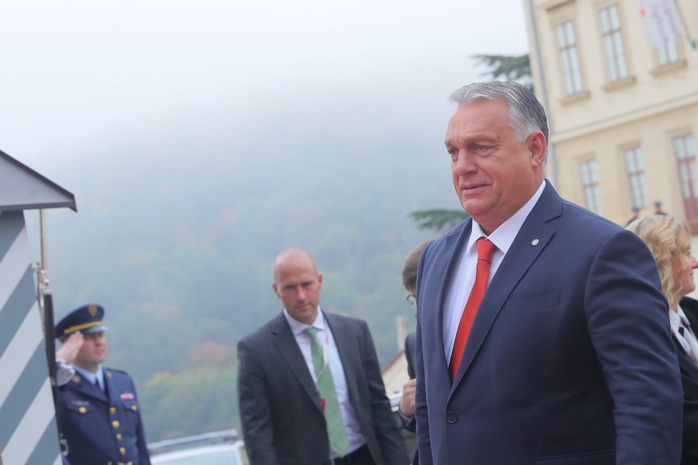 Pražský supersummit 2022: Maďarský premiér Viktor Orbán (7. 10. 2022)