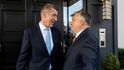 Před návštěvou Miloše Zemana se Viktor Orbán stihl sejít ještě s expremiérem Andrejem Babišem (ANO)