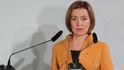 Supersummit na Pražském hradě: Moldavská prezidentka Maia Sanduová