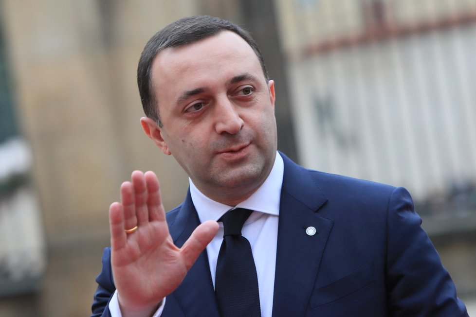 Supersummit na Pražském hradě: Gruzínský premiér Irakli Garibašvili