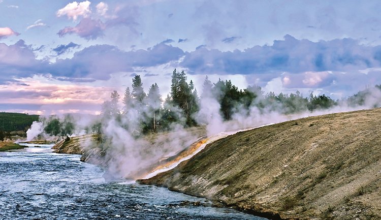 Yellowstonský park je plný gejzírů…