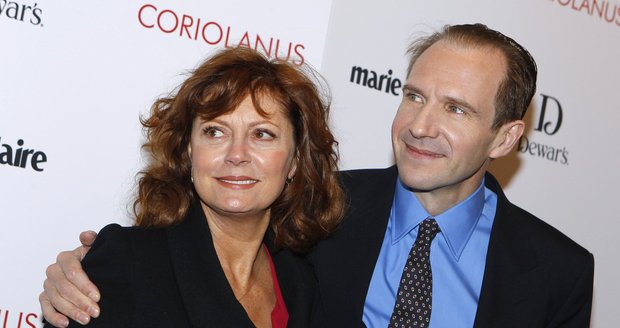 Susan Sarandon s kolegou Ralphem Fiennesem