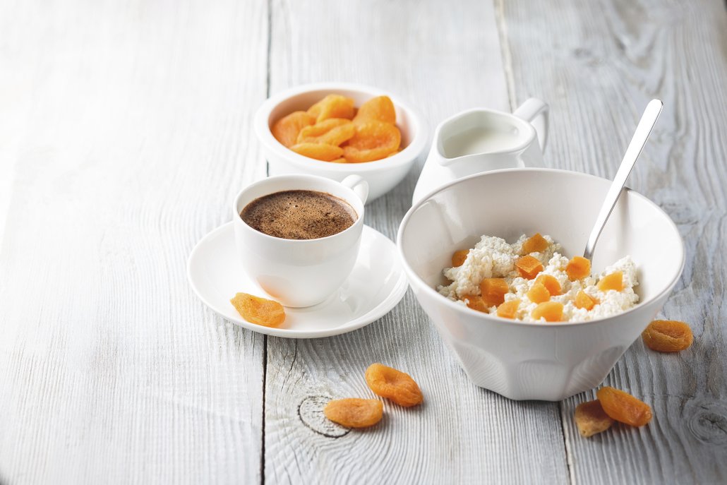 Sušené meruňky jako součást snídaně i svačiny