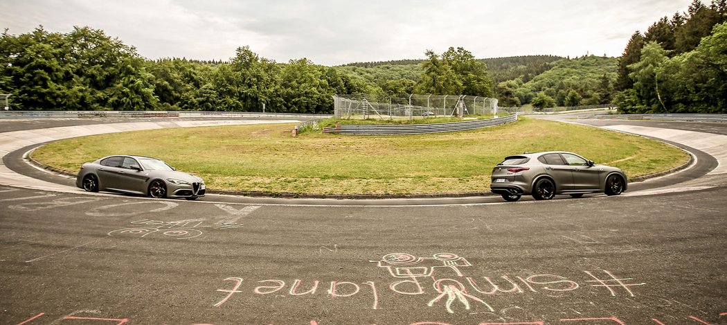 Alfa Romeo Giulia QV a Stelvio QV NRING