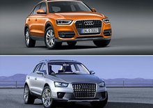 Audi Q3 vs. Cross Coupé quattro: Designový duel