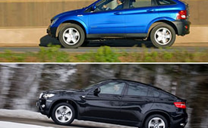 Ssangyong Actyon vs. BMW X6: Designový duel