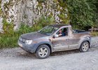 Dacia Duster pick-up přistižena v rumunských horách