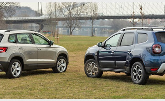 suv dacia skoda duster karoq srovnavacitesty