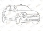 Fiat 500X odhalen díky skicám z patentového úřadu